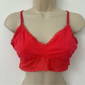 GAP // hot pink lace bralette